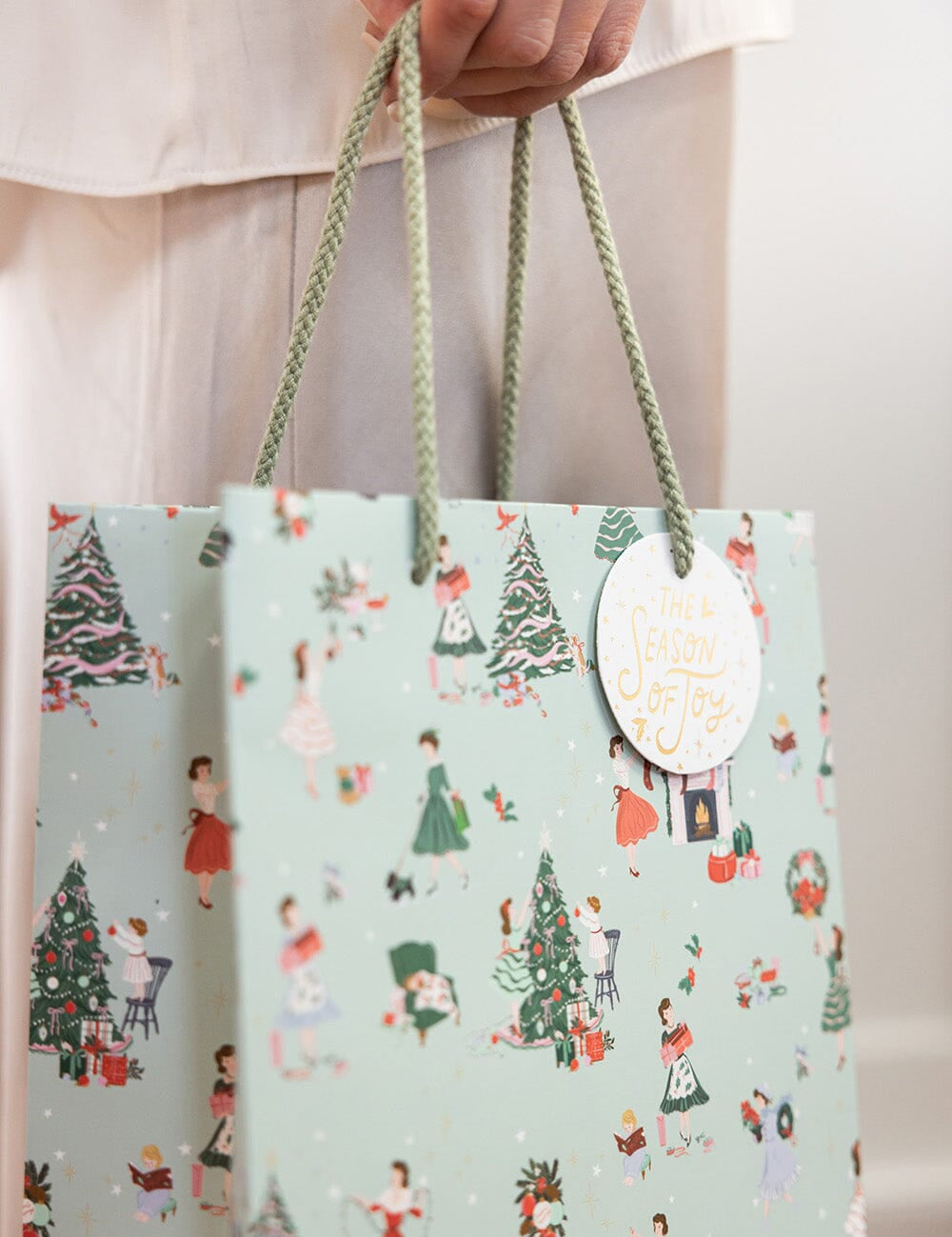 Medium Gift Bag - Christmas Ladies - Pure Apotheca