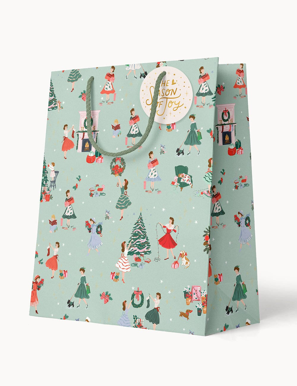 Medium Gift Bag - Christmas Ladies - Pure Apotheca