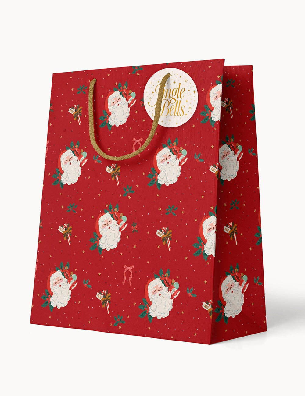 Medium Gift Bag - Jingle Bells - Pure Apotheca