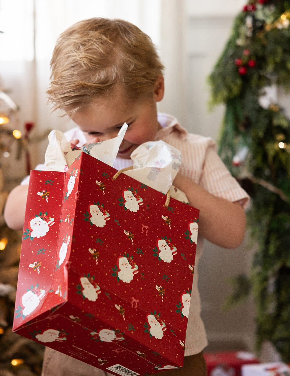 Medium Gift Bag - Jingle Bells - Pure Apotheca