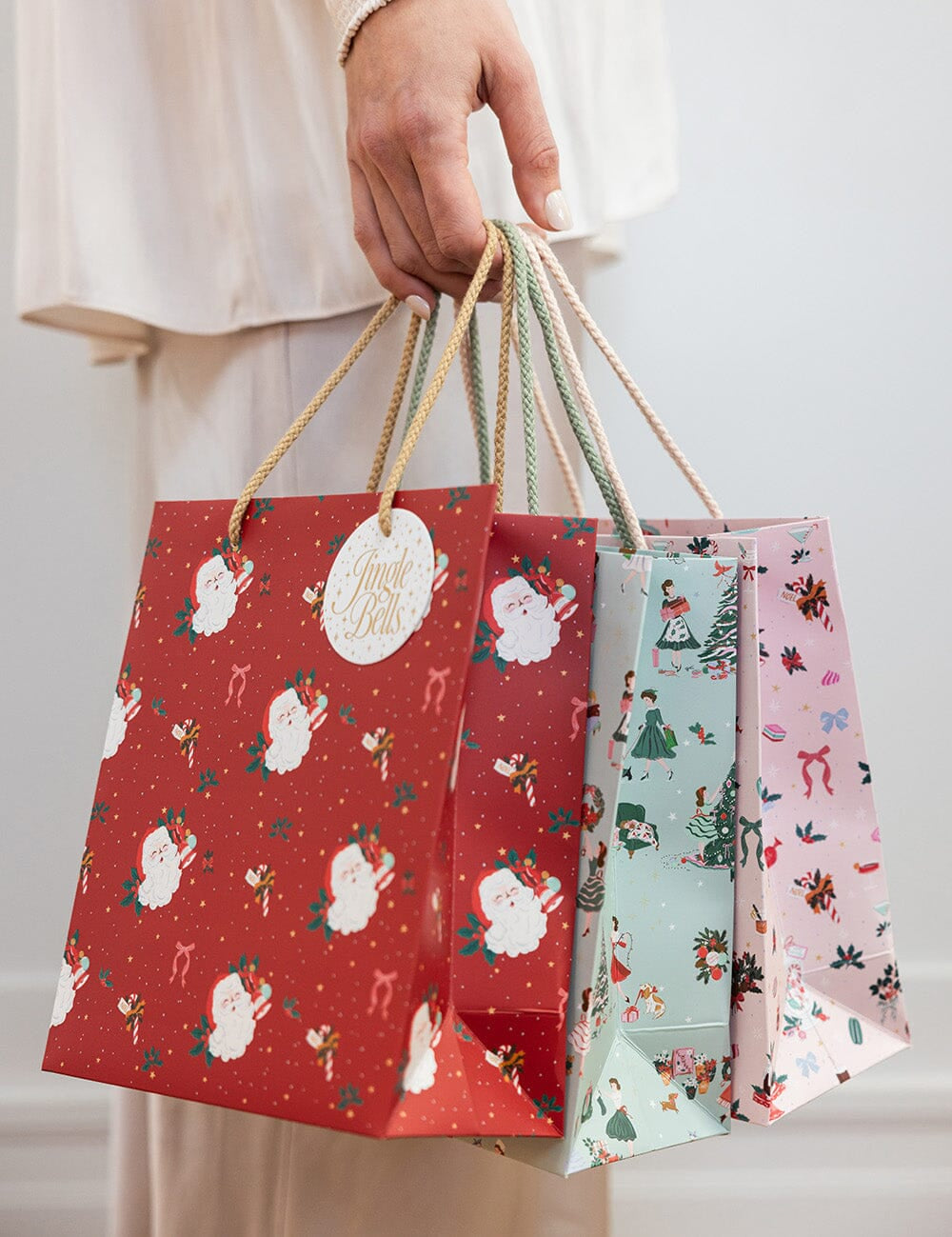 Medium Gift Bag - Jingle Bells - Pure Apotheca