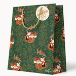 Medium Gift Bag - Santa Sleigh - Pure Apotheca