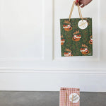 Medium Gift Bag - Santa Sleigh - Pure Apotheca