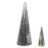 MERCURY GLASS LED CONE TREE SILVER LGE - Pure Apotheca