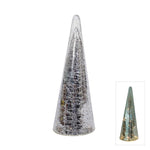 MERCURY GLASS LED CONE TREE SILVER SML - Pure Apotheca