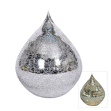MERCURY GLASS LED TEARDROP CONE SILVER LRG - Pure Apotheca