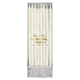 Meri Meri Gold Glitter Candles 24pk - Pure Apotheca