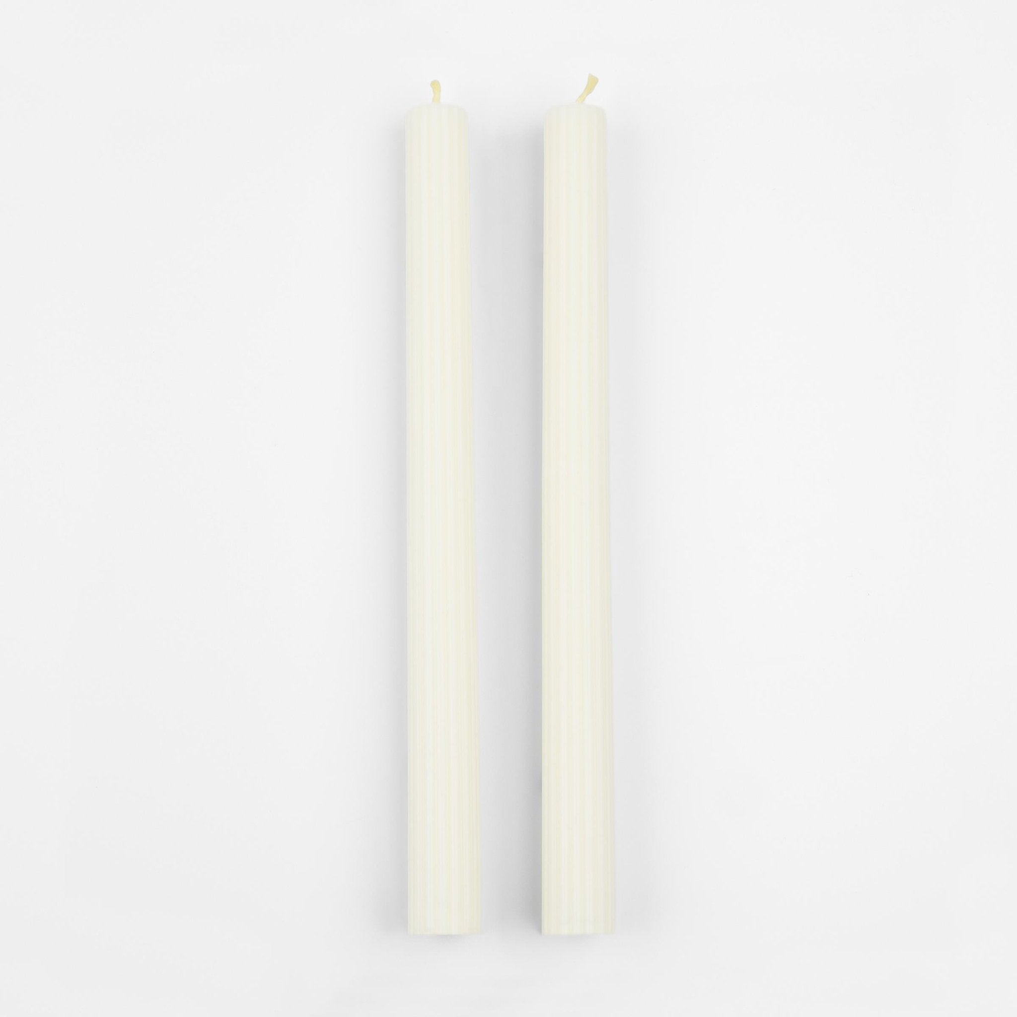 Meri Meri Ivory Taper Candles 2pk - Pure Apotheca