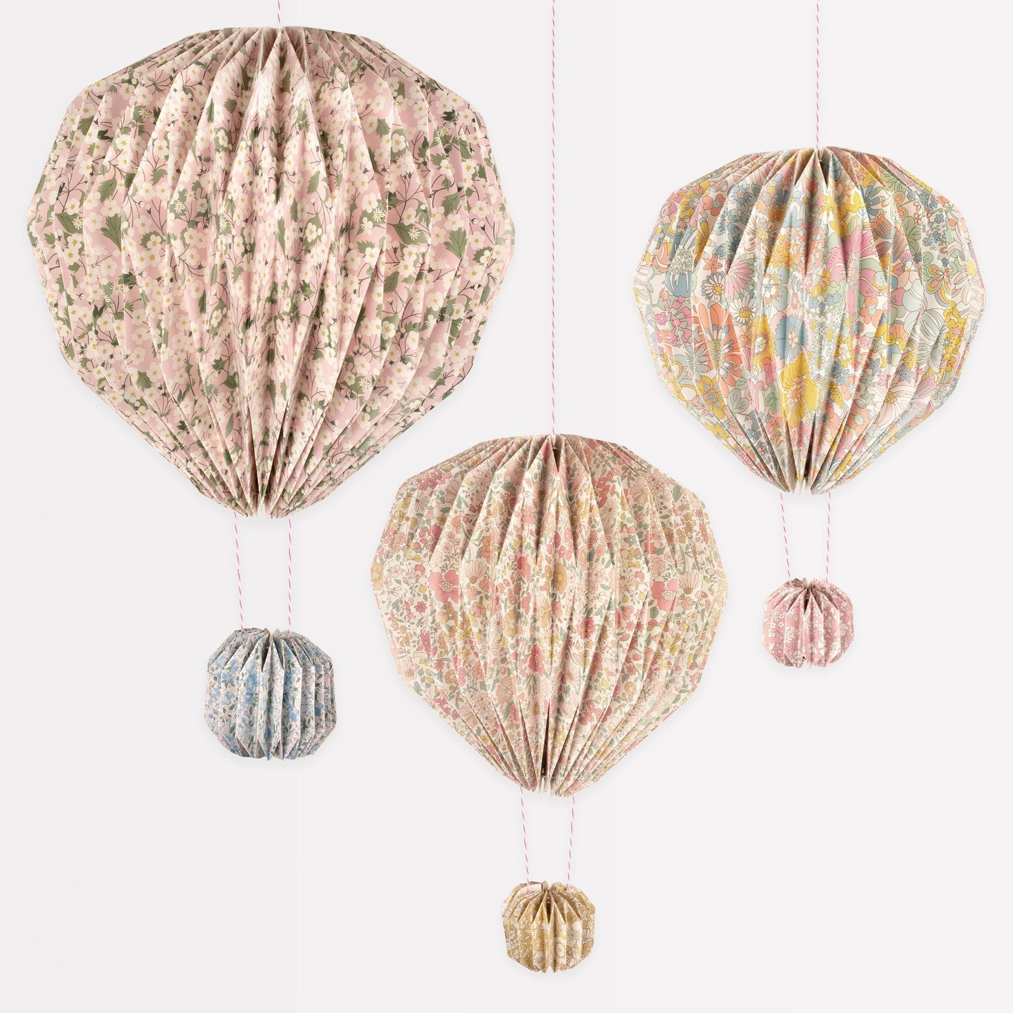 Meri Meri x Liberty Origami Balloon Decorations 3pk - Pure Apotheca