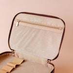 Merlot Pinstripe Vanity Case - The Classic - Pure Apotheca
