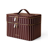 Merlot Pinstripe Vanity Case - The Classic - Pure Apotheca