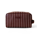 Merlot Pinstripe Wash Bag - Pure Apotheca