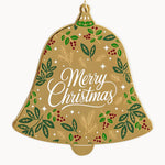 Merry Christmas Bell Enamel Ornament - Pure Apotheca