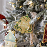 Merry Christmas Bell Enamel Ornament - Pure Apotheca