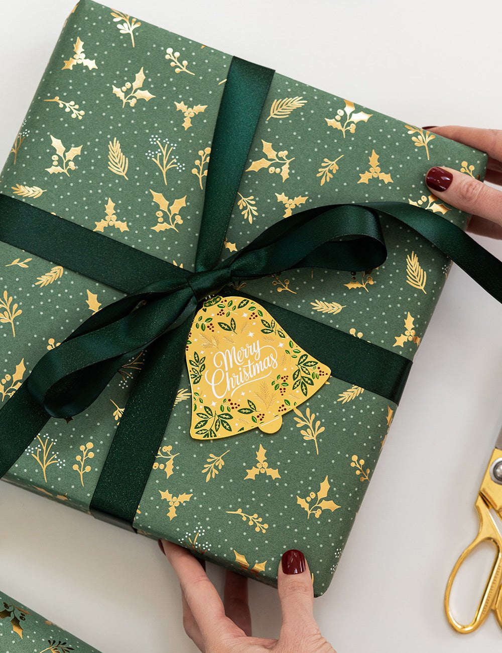 Merry Christmas Bell Enamel Ornament - Pure Apotheca