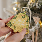 Merry Christmas Bell Enamel Ornament - Pure Apotheca