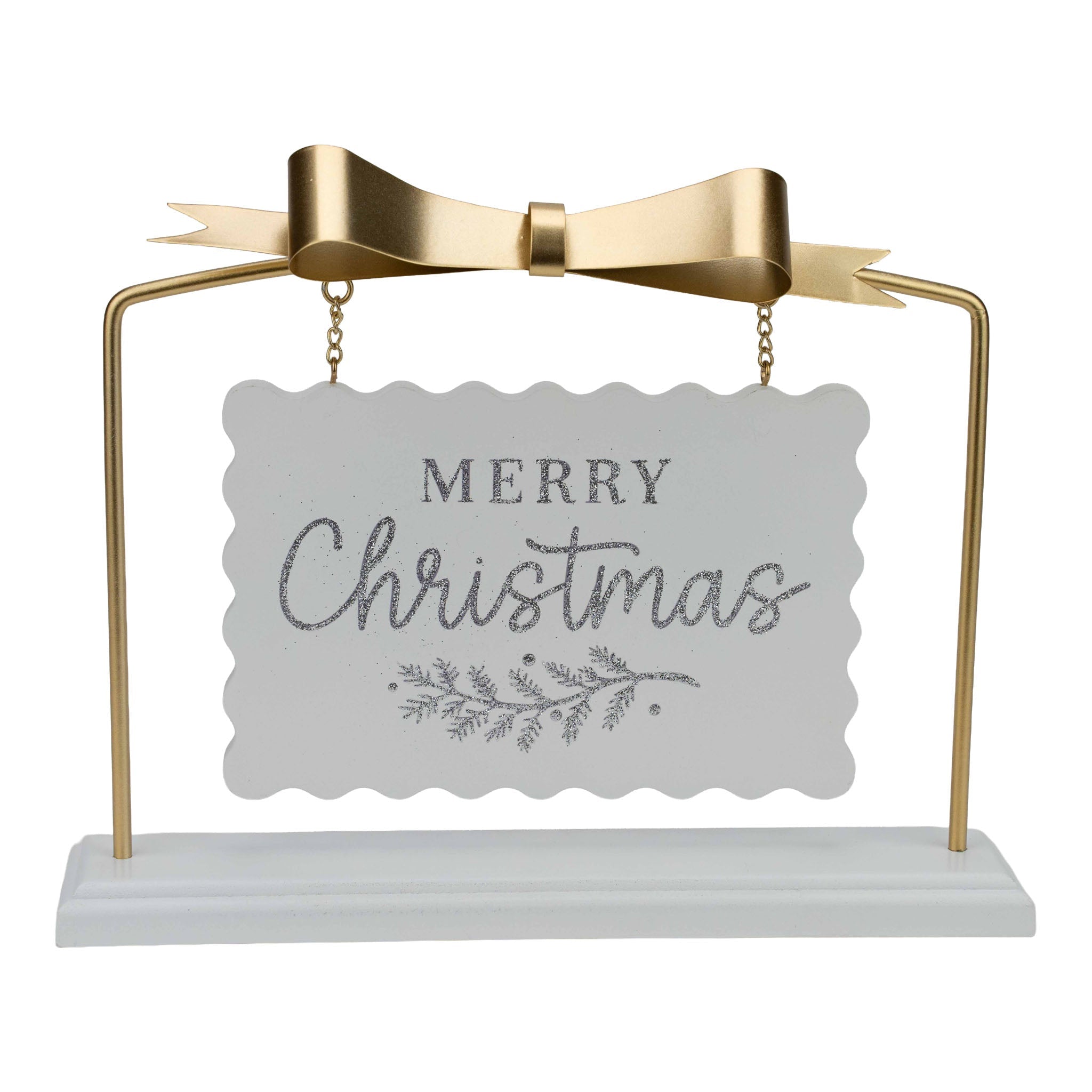 Merry Christmas Champagne Table Sign - Pure Apotheca