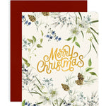 Merry Christmas Cream Christmas Card - Pure Apotheca