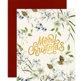 Merry Christmas Cream Christmas Card - Pure Apotheca