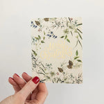 Merry Christmas Cream Christmas Card - Pure Apotheca