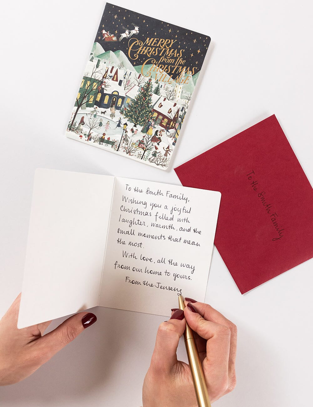 Merry Christmas from the Christmas Village Christmas Card - Pure Apotheca