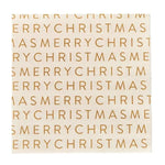 Merry Christmas Gold Napkins 20pk - Pure Apotheca
