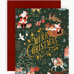 Merry Christmas Jolly Santa Christmas Card - Pure Apotheca
