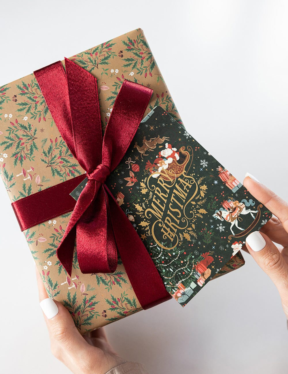 Merry Christmas Jolly Santa Christmas Card - Pure Apotheca