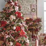Merry Christmas Peppermint Stripe Disc Ornament 13cm - Pure Apotheca