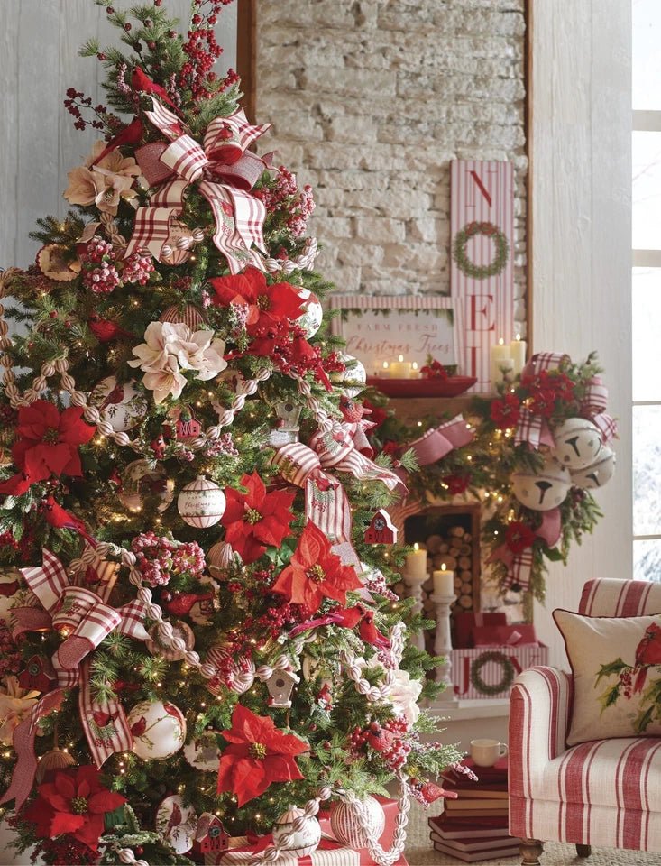 Merry Christmas Peppermint Stripe Disc Ornament 13cm - Pure Apotheca