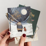 Merry Christmas Starry Night Bears Christmas Card - Pure Apotheca