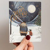 Merry Christmas Starry Night Bears Christmas Card - Pure Apotheca