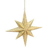 METAL ANTIQUE GOLD MORAVIAN STAR SML - Pure Apotheca