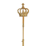 METAL CROWN DESIGN WREATH STAND GOLD - Pure Apotheca