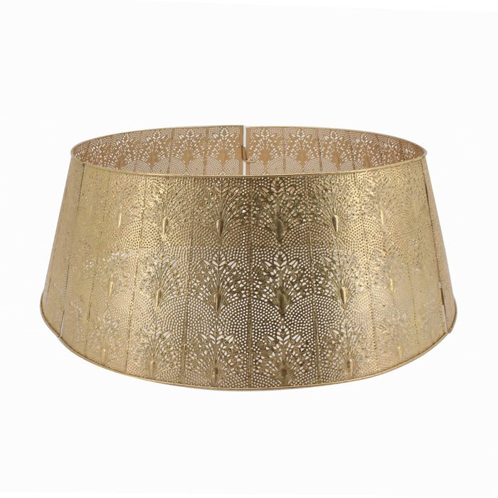 METAL CUT OUT TREE SKIRT GOLD - Pure Apotheca