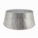 METAL CUT OUT TREE SKIRT SILVER - Pure Apotheca
