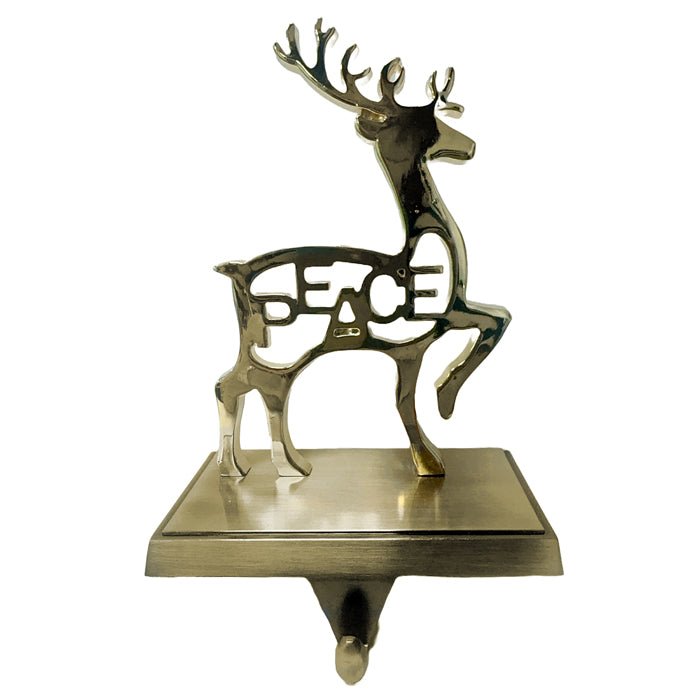 METAL STOCKING HOLDER REINDEER GOLD - Pure Apotheca
