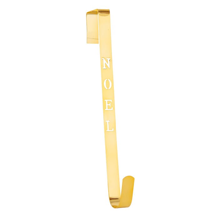 METAL WREATH HANGER NOEL GOLD - Pure Apotheca