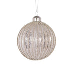 METALLIC CHAMPAGNE STRIPE BAUBLE - Pure Apotheca