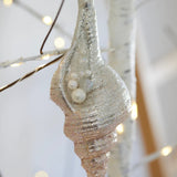 METALLIC CONCH WITH PEARLS HANGING - Pure Apotheca