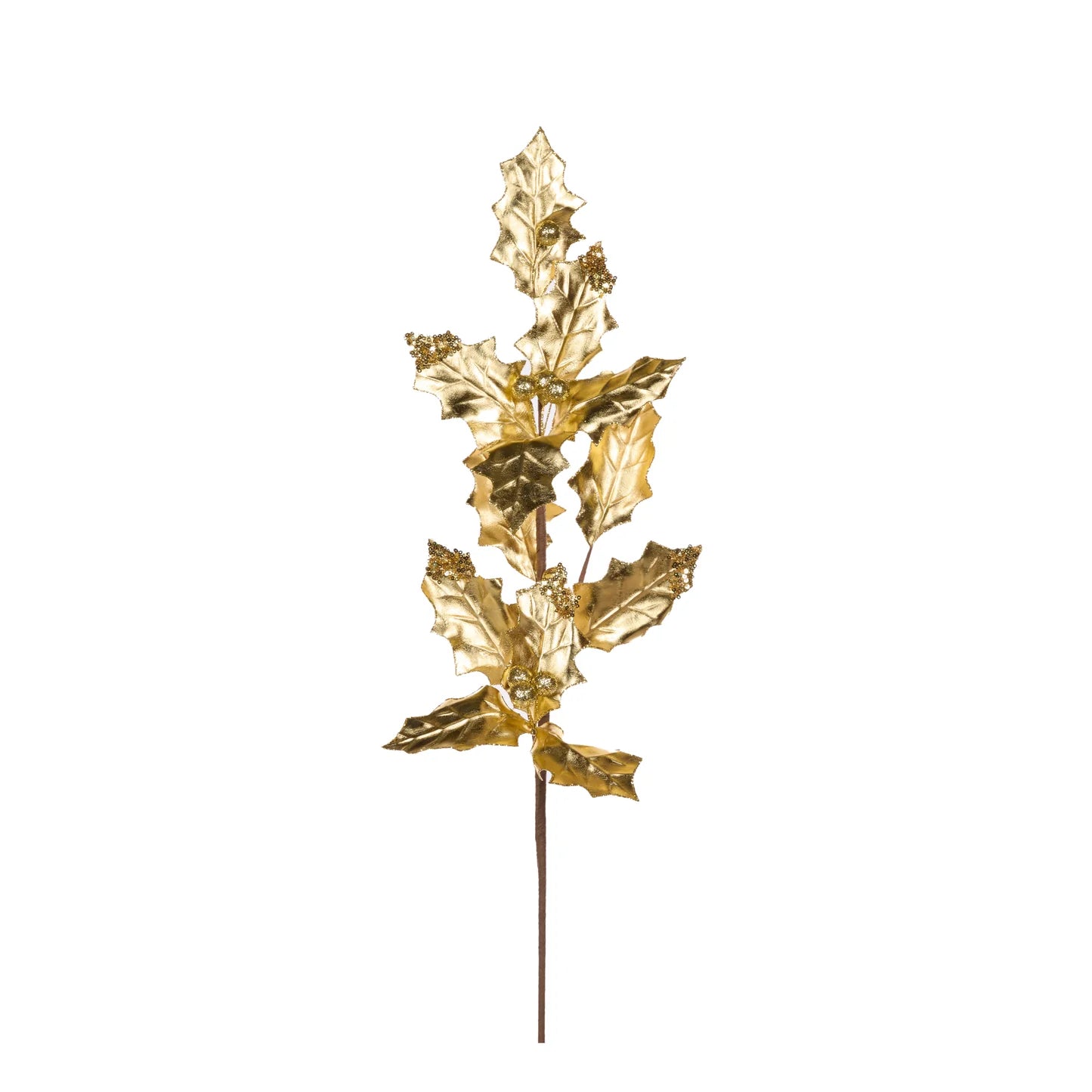 METALLIC GOLD HOLLY SPRAY - Pure Apotheca