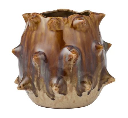 Mia Ceramic Vase Toffee - Pure Apotheca