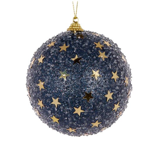 MIDNIGHT BLUE GOLD STARS BAUBLES - Pure Apotheca