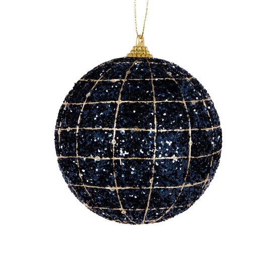 MIDNIGHT BLUE GRID BAUBLE - Pure Apotheca