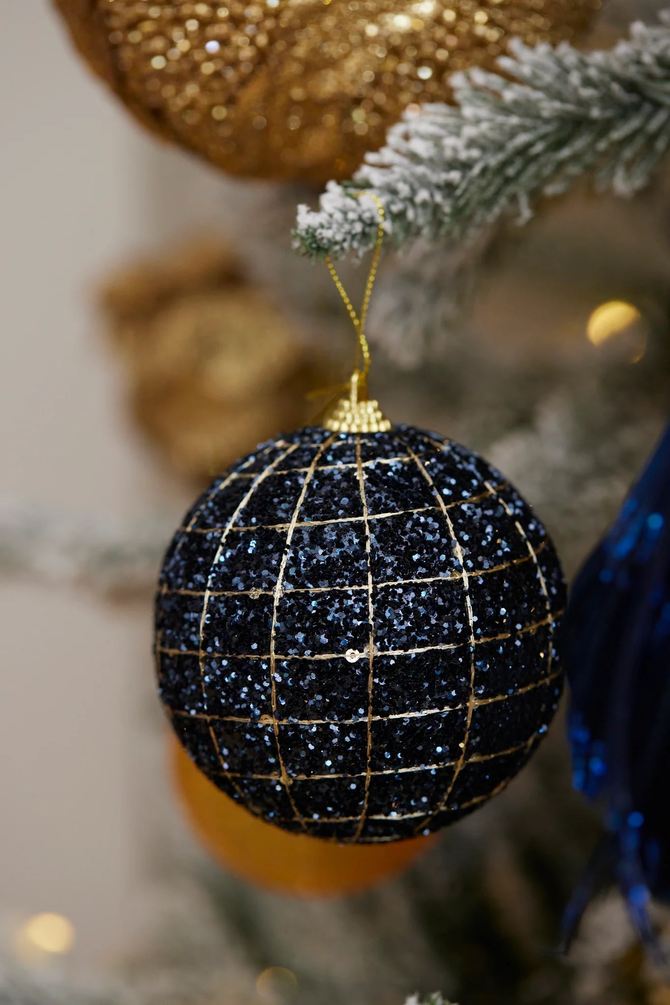 MIDNIGHT BLUE GRID BAUBLE - Pure Apotheca