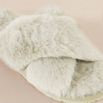 Milan Plush Slipper Ivory - Pure Apotheca
