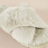 Milan Plush Slipper Ivory - Pure Apotheca