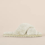 Milan Plush Slipper Ivory - Pure Apotheca