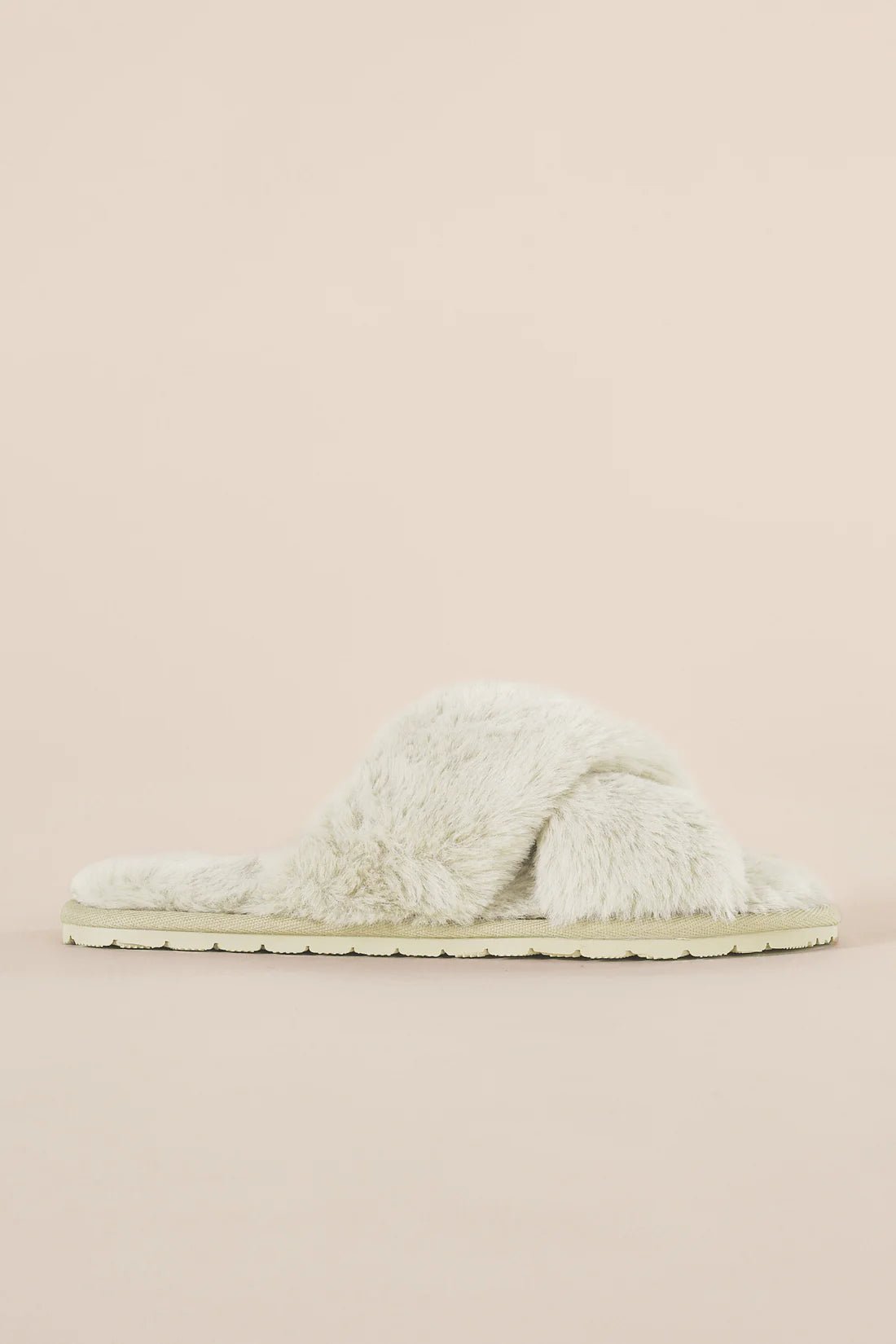 Milan Plush Slipper Ivory - Pure Apotheca