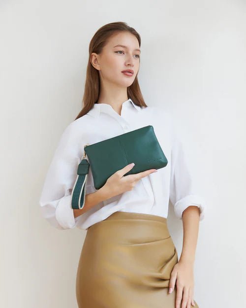 Mimi Clutch Forest Green - Pure Apotheca